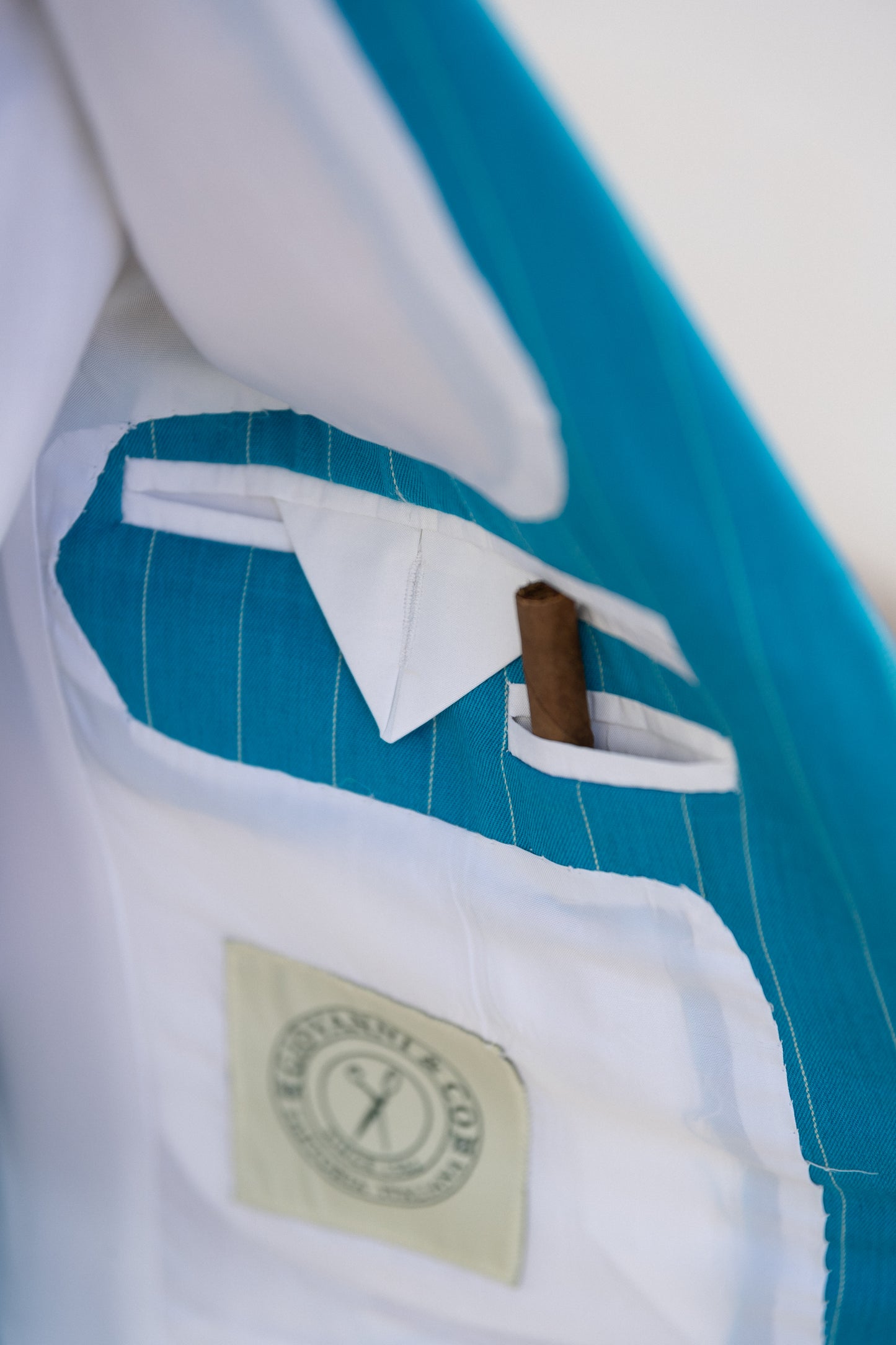 Napoli double breasted suit - Sky blue