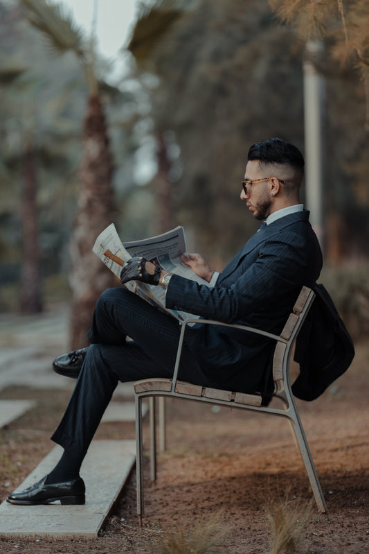 Turin navy blue suit