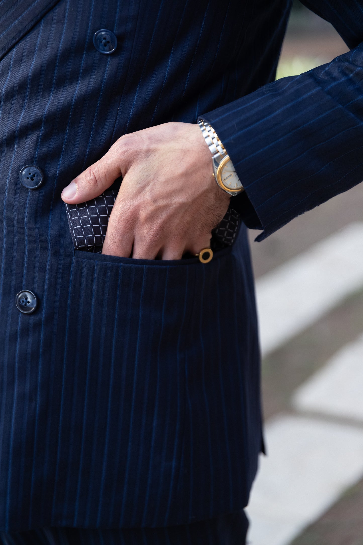 Turin navy blue suit