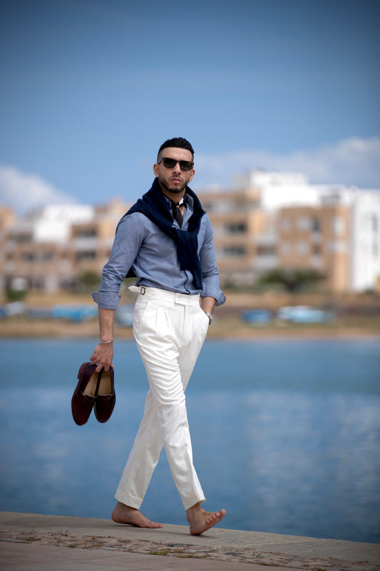 The Portofino Pant - Off white