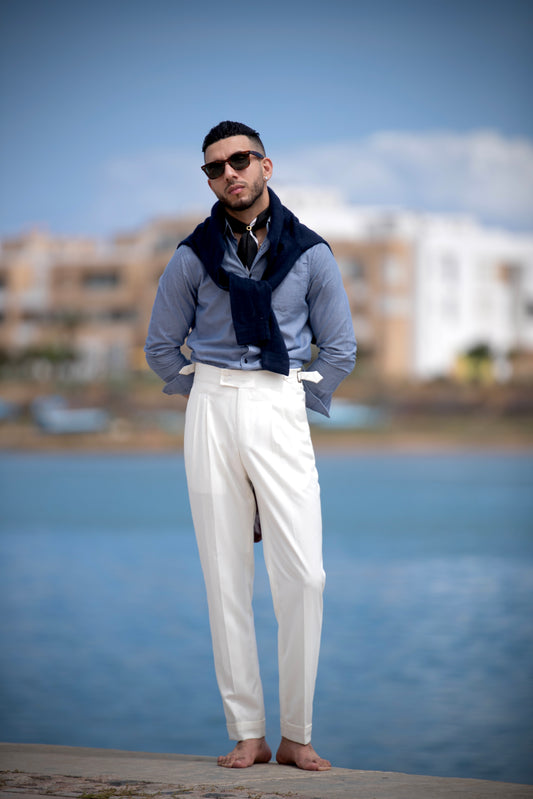 The Portofino Pant - Off white